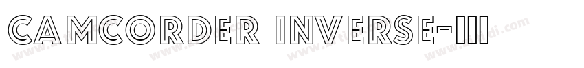 camcorder inverse字体转换
